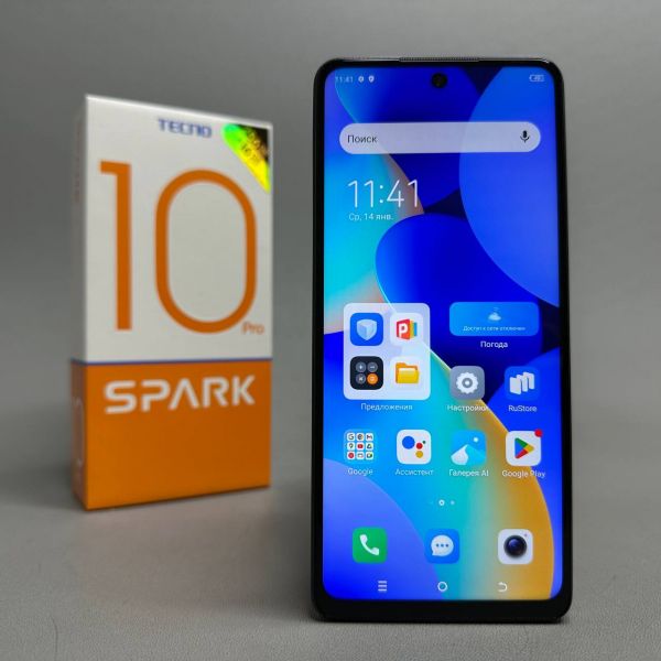 Смартфон TECNO Spark 10 Pro 8/256 ГБ, Dual nano SIM, starry black 