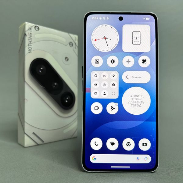 Смартфон Nothing Phone (3a), 8/128 ГБ, Dual nano SIM, белый