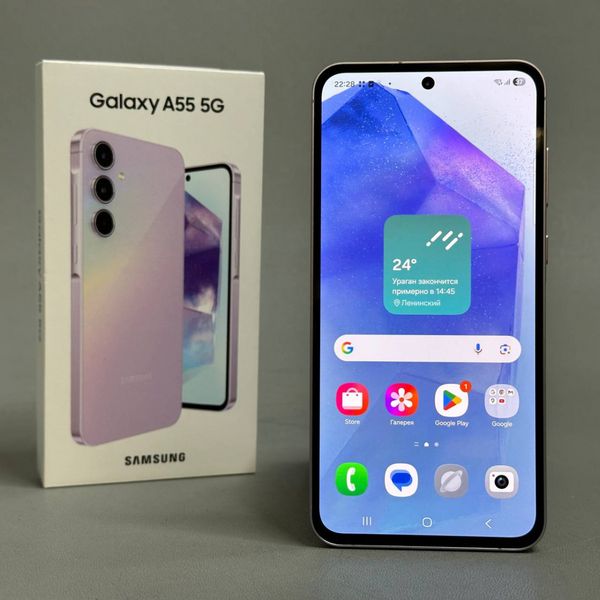 Смартфон Samsung Galaxy A55 5G 8/256 ГБ, Dual: nano SIM + eSIM, лаванда