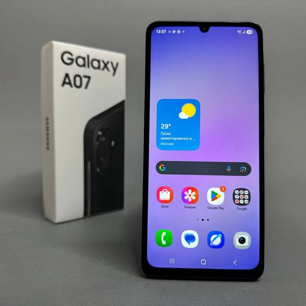 Смартфон Samsung Galaxy A07, 4/64 ГБ, Dual nano SIM, черный