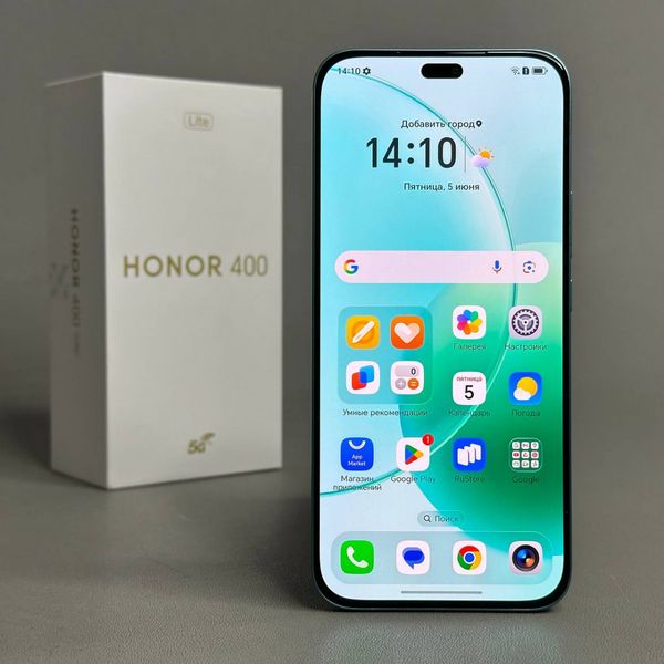 Смартфон Honor 400 Lite 8/256 GB, Ростест, Dual nano SIM, бирюзовый