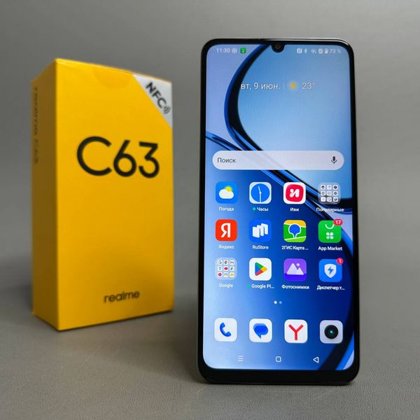 Смартфон Realme C63 8/256 ГБ RMX3939, зеленый нефрит