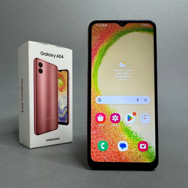 Смартфон Samsung Galaxy A04 4/64 ГБ, 2 SIM, медный
