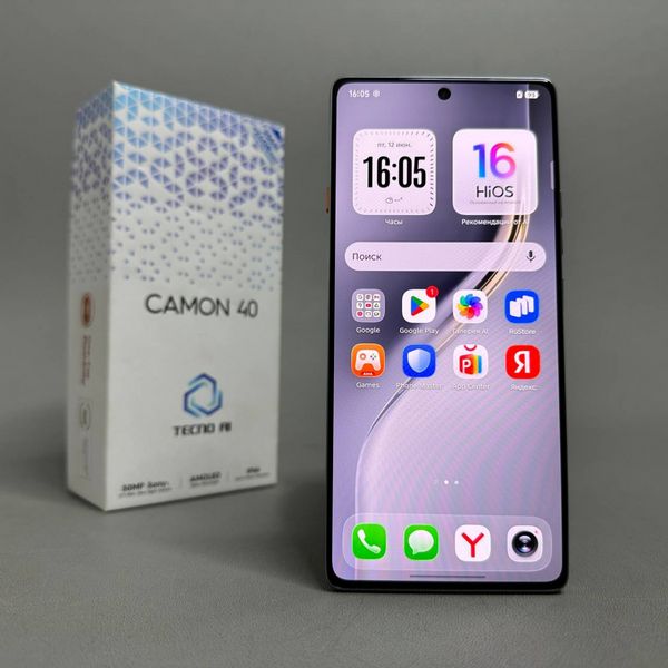 Смартфон TECNO Camon 40 12/256 ГБ Global для РФ, Dual nano SIM, черный