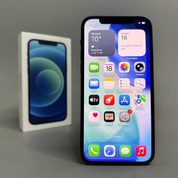 Смартфон Apple iPhone 12 128 ГБ, nano SIM+eSIM, синий