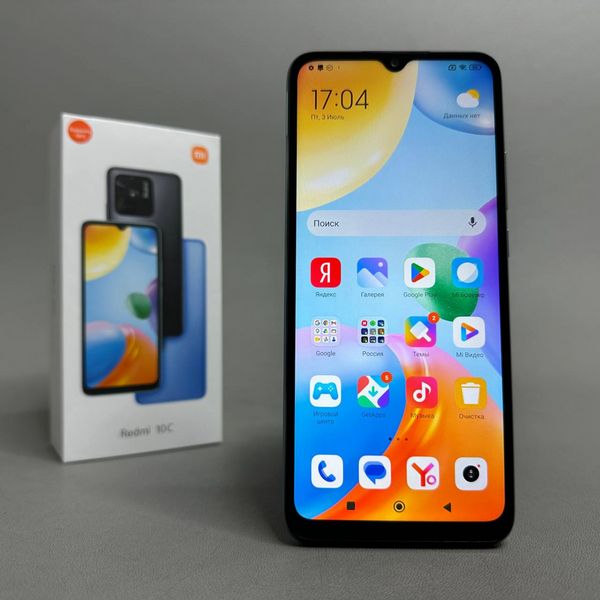 Смартфон Xiaomi Redmi 10C 4/128 ГБ RU, Dual nano SIM, зеленая мята