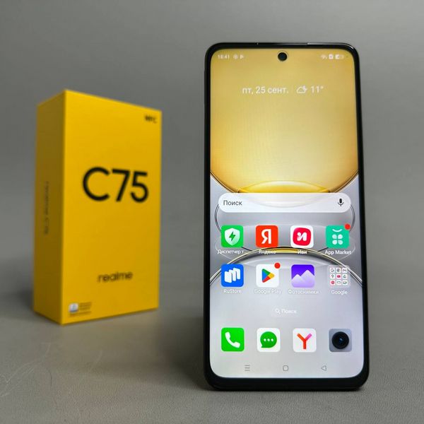 Смартфон Realme C75 8/128 ГБ RU, Dual nano SIM, черный