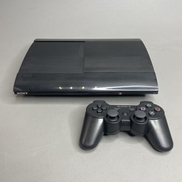 Игровая приставка Sony PlayStation 3 Super Slim 500 ГБ HDD, без игр, два джойстика, черный