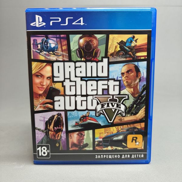 Игра на диске Grand Theft Auto V (GTA 5) (PS4, русские субтитры)