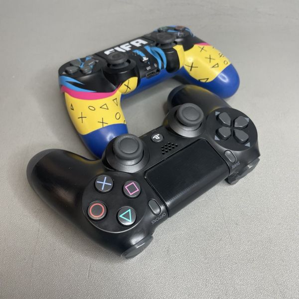 Игровая приставка Sony PlayStation 4 Slim 500 ГБ HDD, без игр, 2 геймпада, черный 