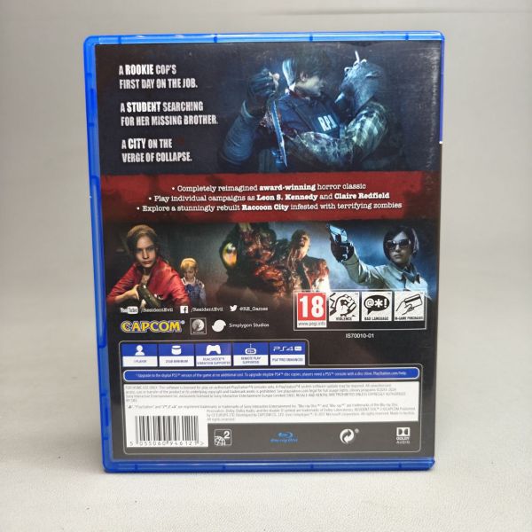 Игра Resident Evil 2 (PlayStation 4, английская версия, версия, диск)
