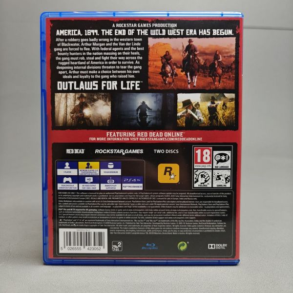 Игра Red Dead Redemption 2 (Русские субтитры, для PS4, диск)