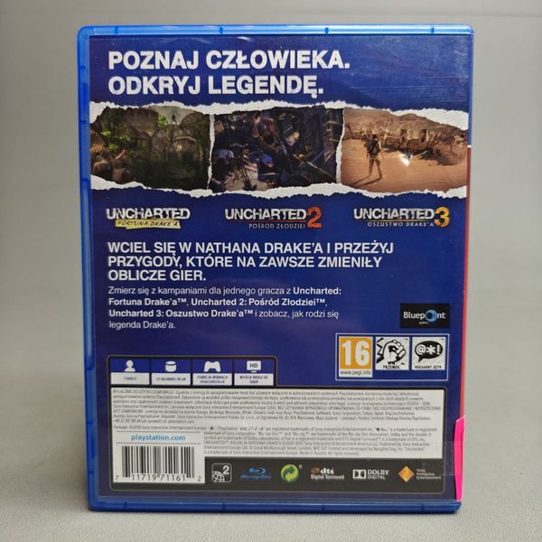 Игра Uncharted Натан Дрейк Коллекция для PS4 (диск)