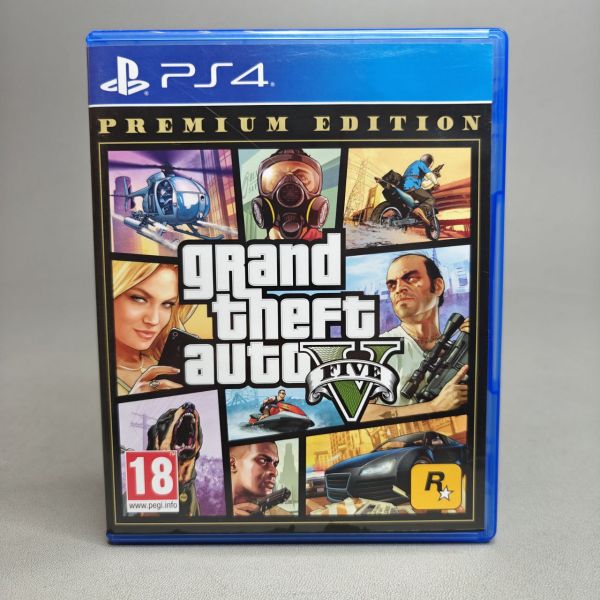 Игра GTA V Premium Edition (GTA 5) для PlayStation 4 (русские субтитры можно выбрать в настройках), диск