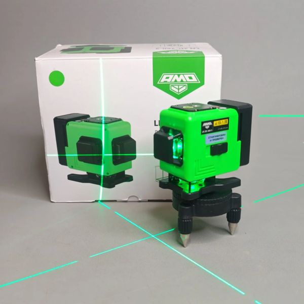 Лазерный нивелир AMO LN 3D-360-3 с зеленым лучом