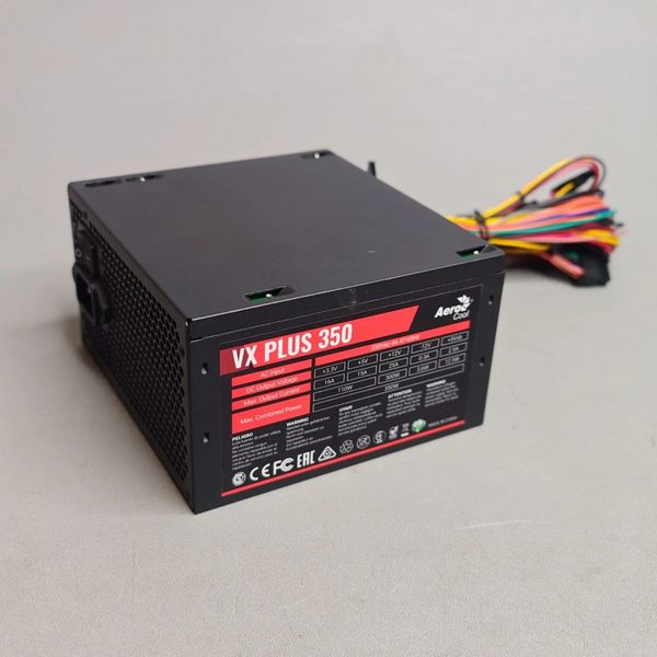 Блок питания AeroCool VX Plus, 350Вт, ATX, 80PLUS
