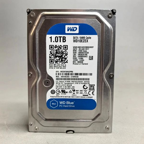 Жесткий диск WD Blue 1 ТБ (WD10EZEX)