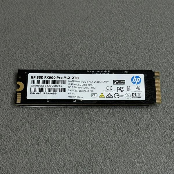 SSD-накопитель HP FX900 Pro 2TB M2 2280, PCIe Gen4 x4, NVMe