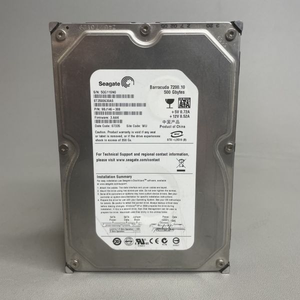 Жесткий диск Seagate ST3500630AS 500Gb SATAII 3,5