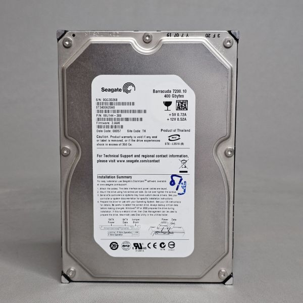 Жесткий диск Seagate ST3400620AS 400Gb SATAII 3,5