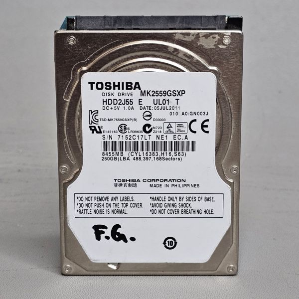 Жесткий диск Toshiba 250 ГБ MK2559GSXP