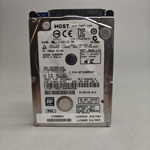 Жесткий диск HGST 500GB, HTS545050A7E380