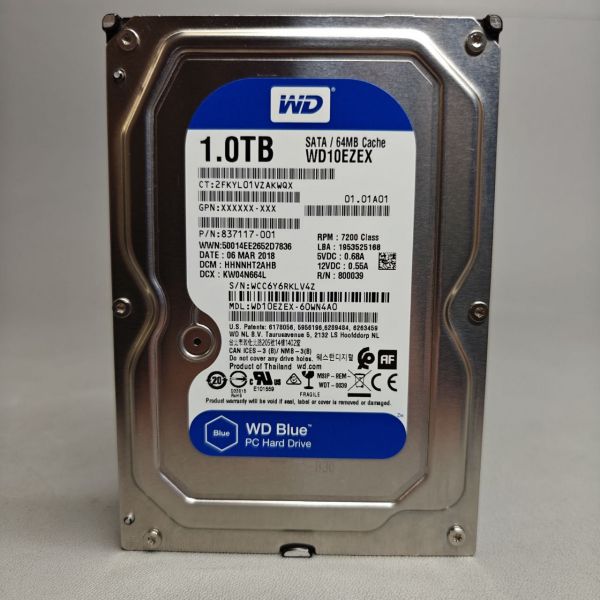 Жесткий диск Western Digital Blue WD10EZEX, 1Тб