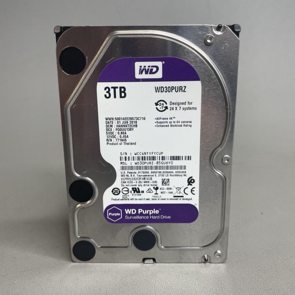 Жесткий диск Western Digital WD Purple 3 ТБ WD30PURZ