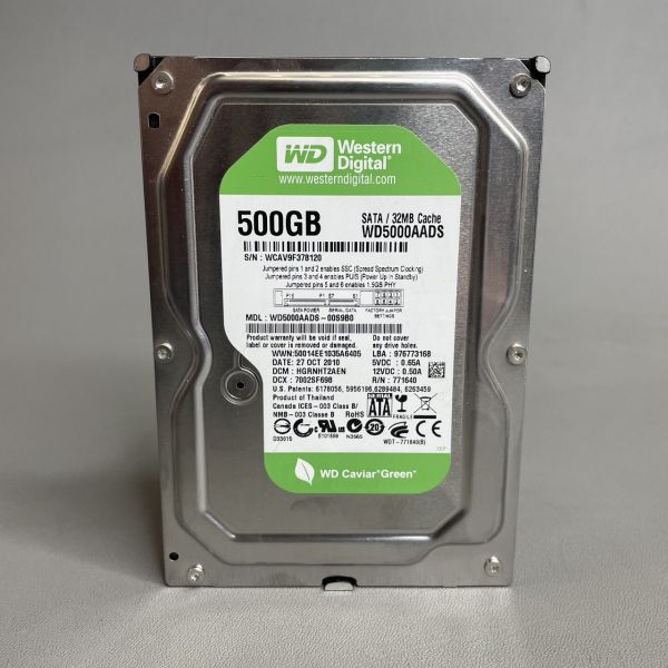 Жесткий диск 500 ГБ Western Digital WD5000AADS
