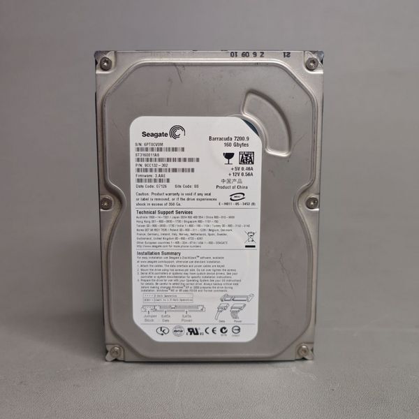 Жесткий диск Seagate ST3160811AS 160Gb 7200 SATAII 3.5