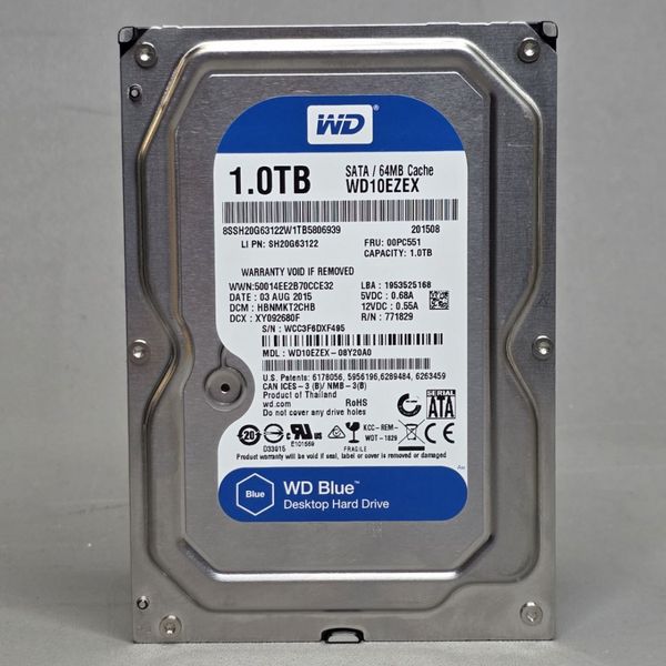 Жесткий диск WD Blue 1 ТБ (WD10EZEX)