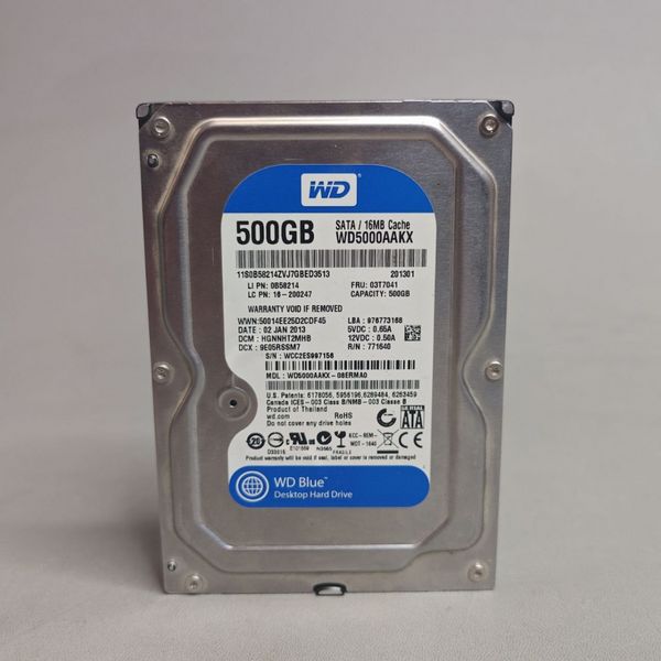 Жесткий диск Western Digital Blue Desktop WD5000AAKX, 500ГБ