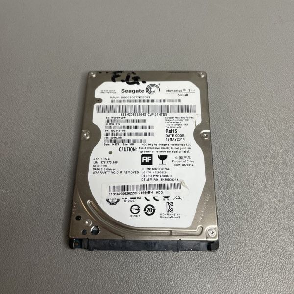 Жесткий диск Seagate Momentus 500 ГБ ST500LT012