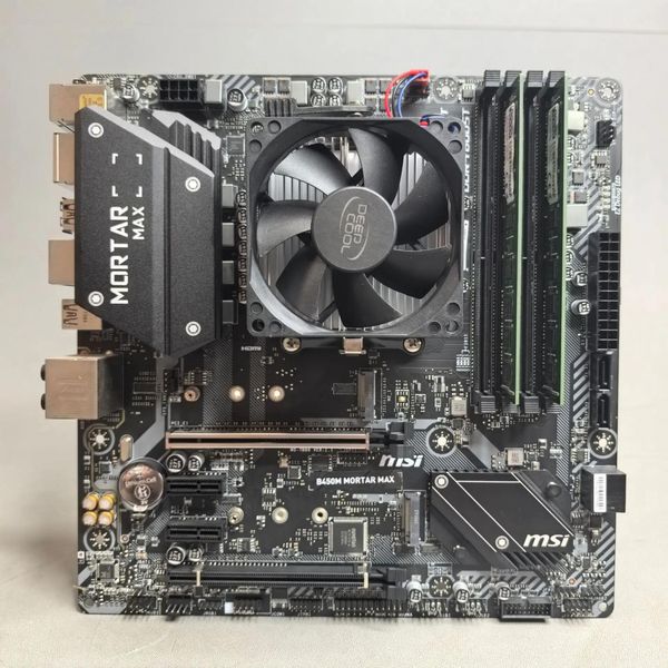 Комплект MSI B450M mortar MAX +R3 3200G + 8Гб + кулер