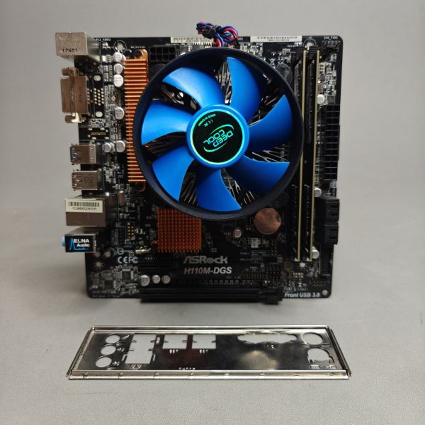 Комплект мат плата ASRock h110m-dgs s-1151 + Core i5 -7400 + 16Gb DDR4