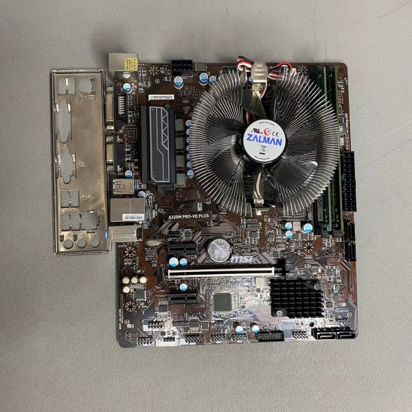 Комплект Материнская плата Asrock A320M PRO-VD PLUS+ Ryzen 3 1200G+16Gb+Кулер