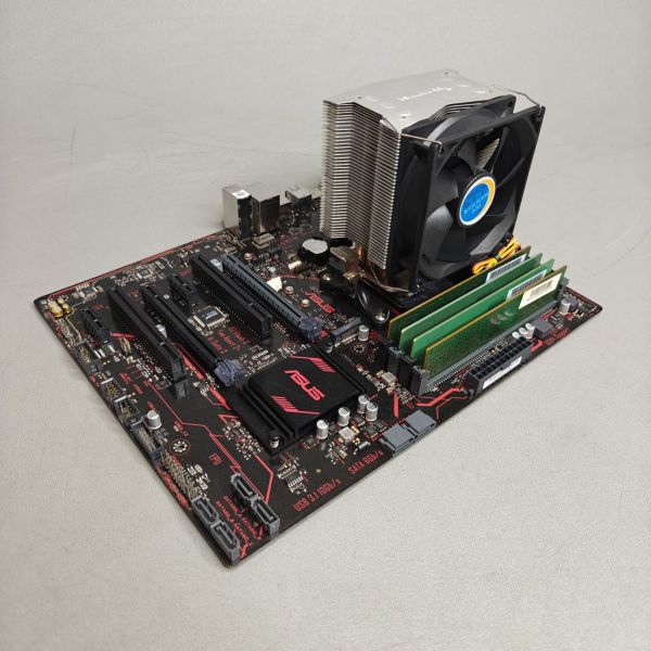 Комплект мат. плата ASUS PRIME B350-PLUS AM4 + Ryzen 5 1600 + 16Gb + кулер