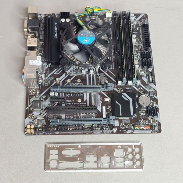 Комплект мат плата Gigabyte b365m-d3h s-1151v2 + Core i3 -8100 + 16Gb+ кулер