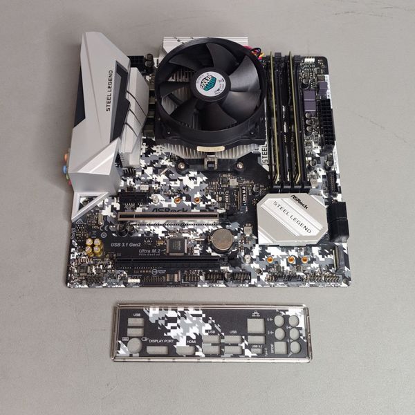 Комплект ASRock B450M STEEL LEGEND + R3 3200G + 16Гб + кулер