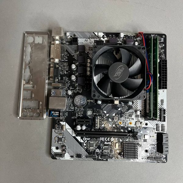 Комплект Asrock A320M-HDV +R3 2200G+16Gb+Кулер
