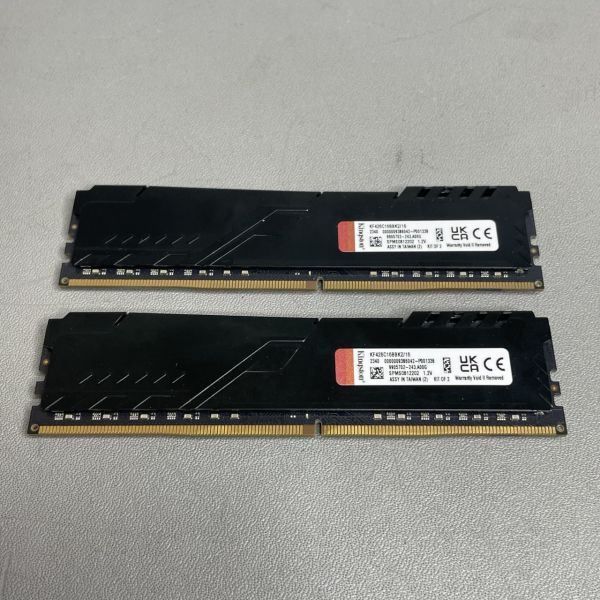 Оперативная память Kingston FURY Beast 16 ГБ (8 ГБ x 2 шт.) DDR4 2666 МГц DIMM CL16 KF426C16BBK2/16