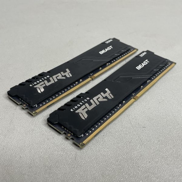 Оперативная память Kingston FURY Beast 16 ГБ (8 ГБ x 2 шт.) DDR4 2666 МГц DIMM CL16 KF426C16BBK2/16
