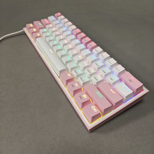Redragon K617 Fizz механическая клавиатура розовая