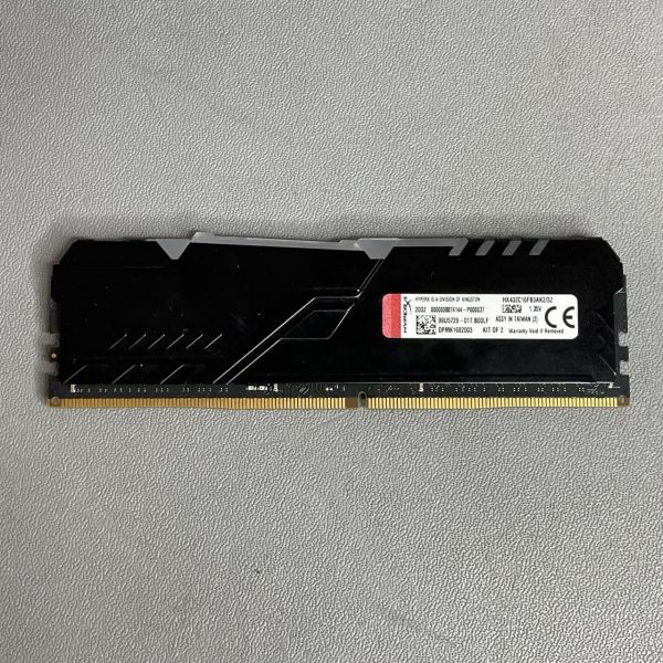 Оперативная память Kingston HyperX FURY Black RGB 16Gb (HX432C16FB3AK2)