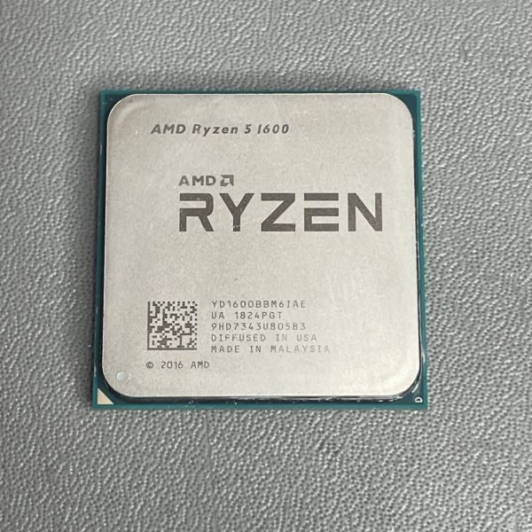 Процессор AMD Ryzen 5 1600 (3,2 ГГц, AM4, 16 Мб, 6 ядер, 12 потоков)