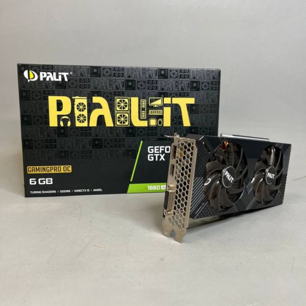Видеокарта Palit GeForce GTX 1660 SUPER GP OC 6GB (NE6166SS18J9-1160A-1), Retail
