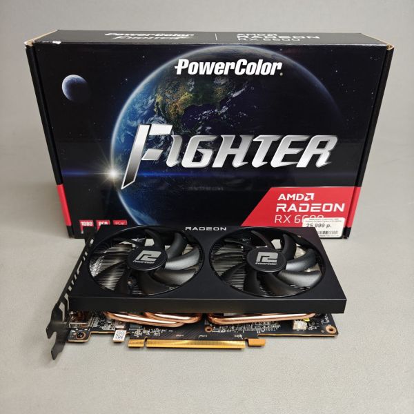 Видеокарта PowerColor Radeon RX 6600 Fighter 8 ГБ (AXRX 6600 8GBD6-3DH)
