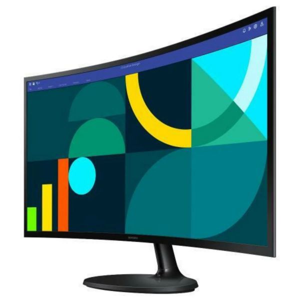 24'' FHD Изогнутый Монитор Samsung LS24D360GAIXCI, черный