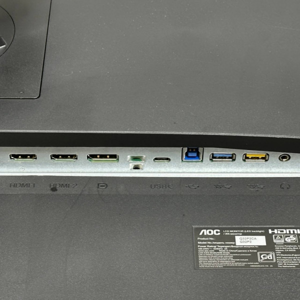 31.5'' Монитор AOC Q32P2CA, 2560x1440, 75 Гц, IPS, черный