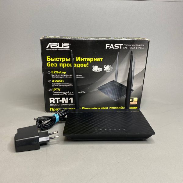 Wi-Fi роутер ASUS RT-N12, черный